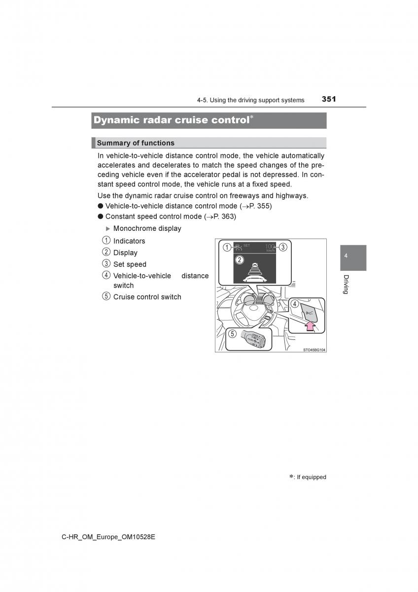 Toyota C HR owners manual / page 351