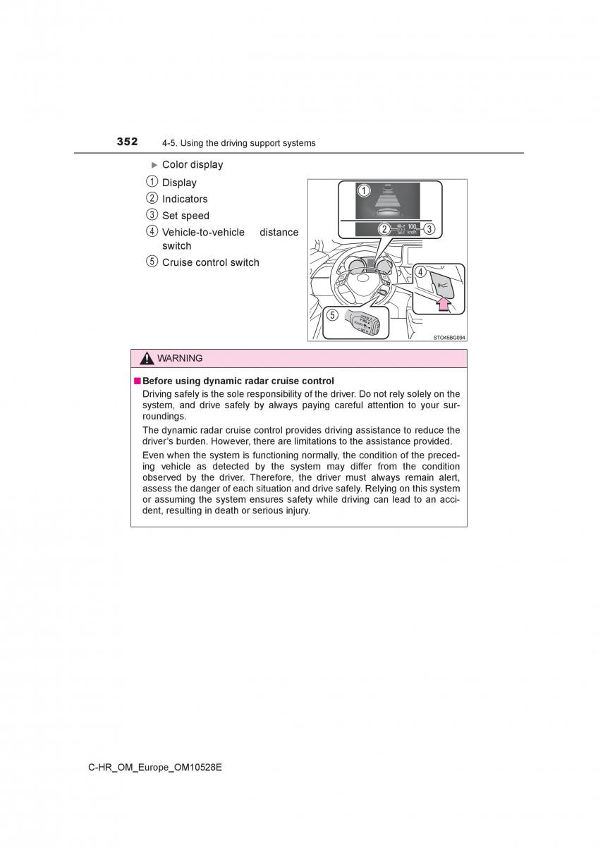 Toyota C HR owners manual / page 352