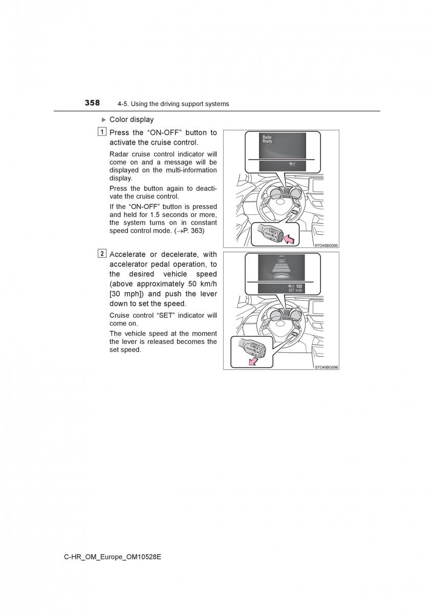 Toyota C HR owners manual / page 358