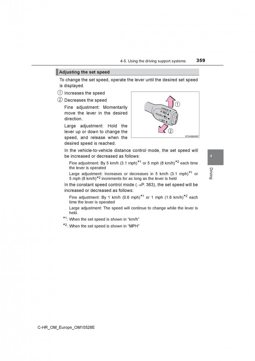 Toyota C HR owners manual / page 359