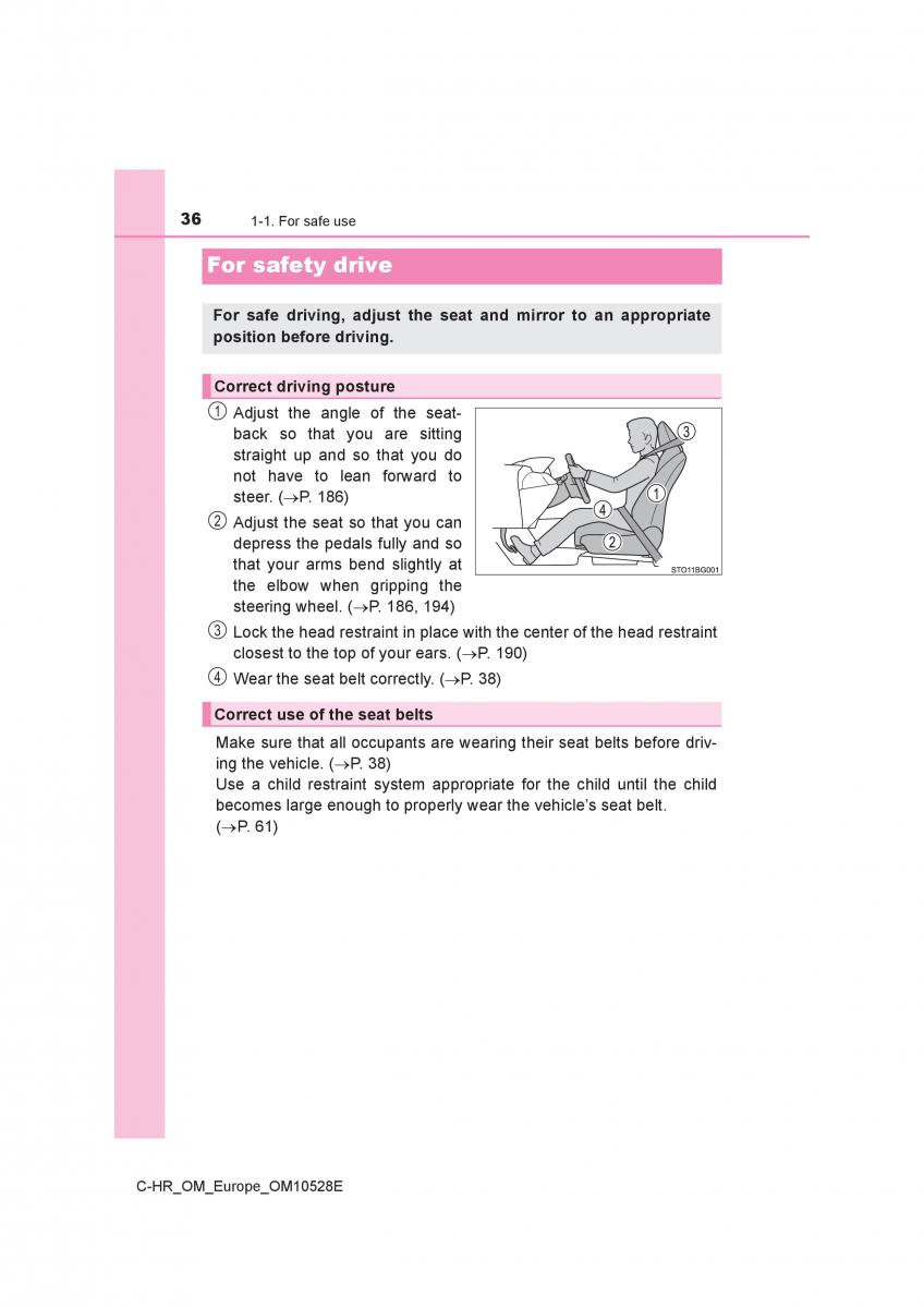 Toyota C HR owners manual / page 36