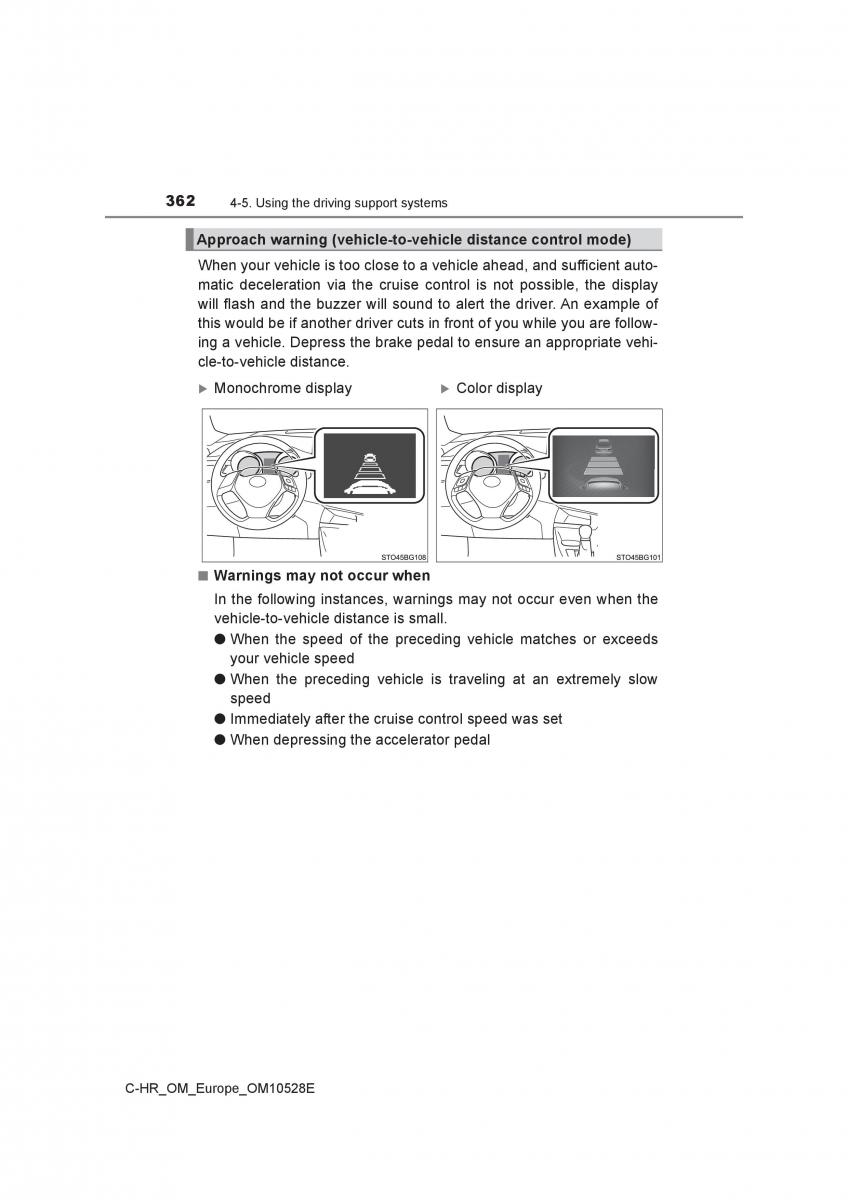 Toyota C HR owners manual / page 362