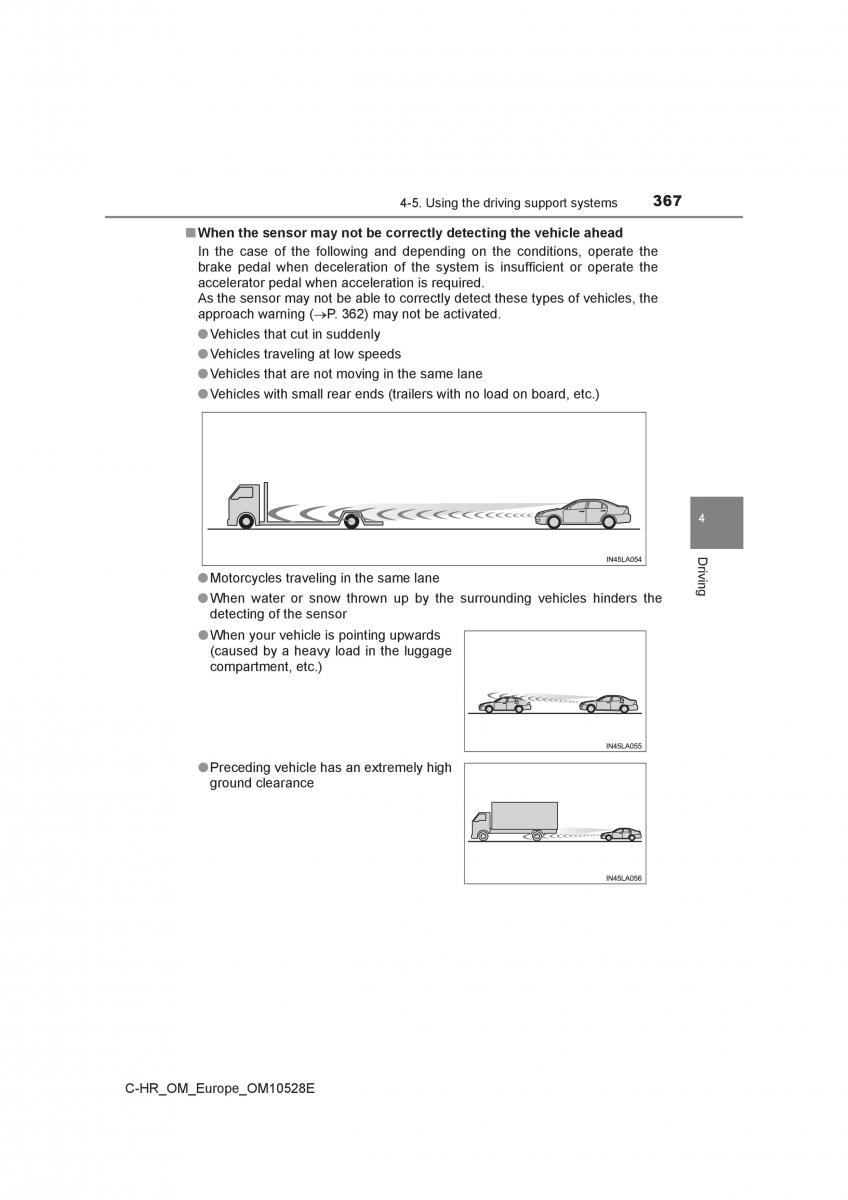 Toyota C HR owners manual / page 367