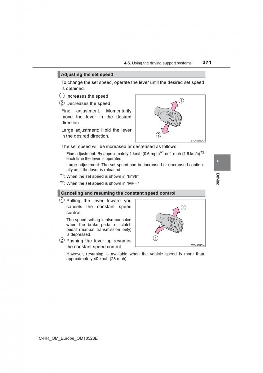 Toyota C HR owners manual / page 371