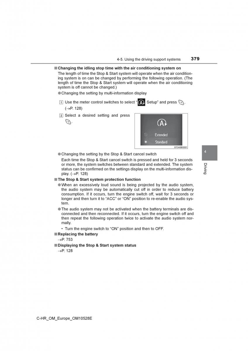 Toyota C HR owners manual / page 379