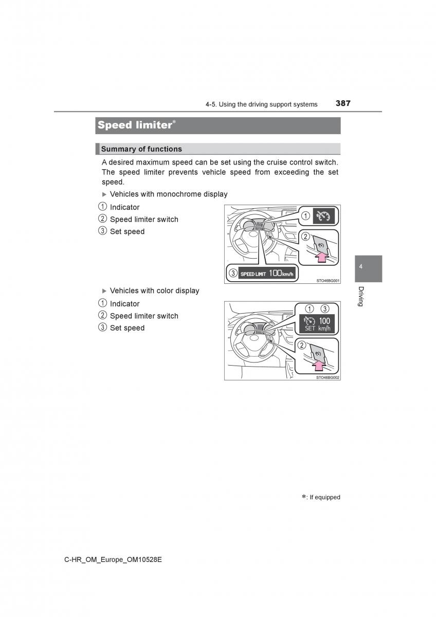 Toyota C HR owners manual / page 387