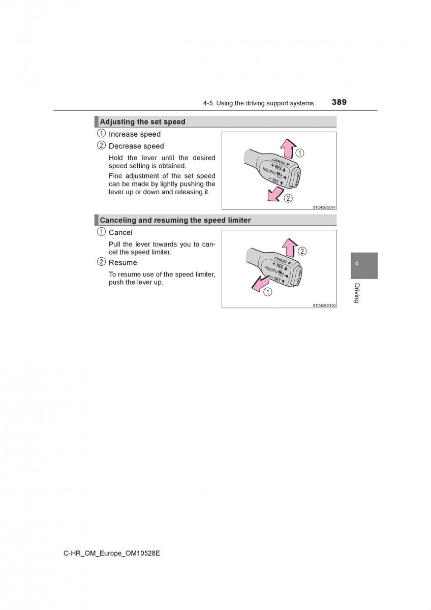 Toyota C HR owners manual / page 389