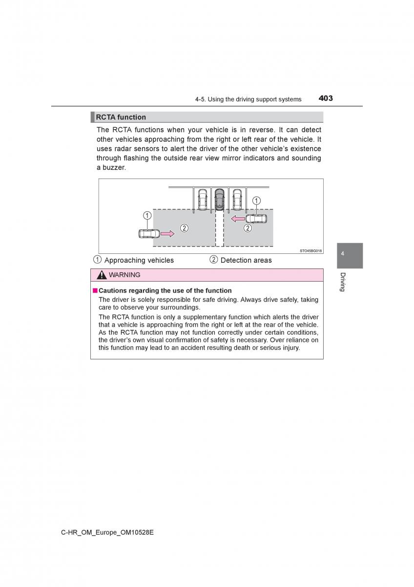 Toyota C HR owners manual / page 403