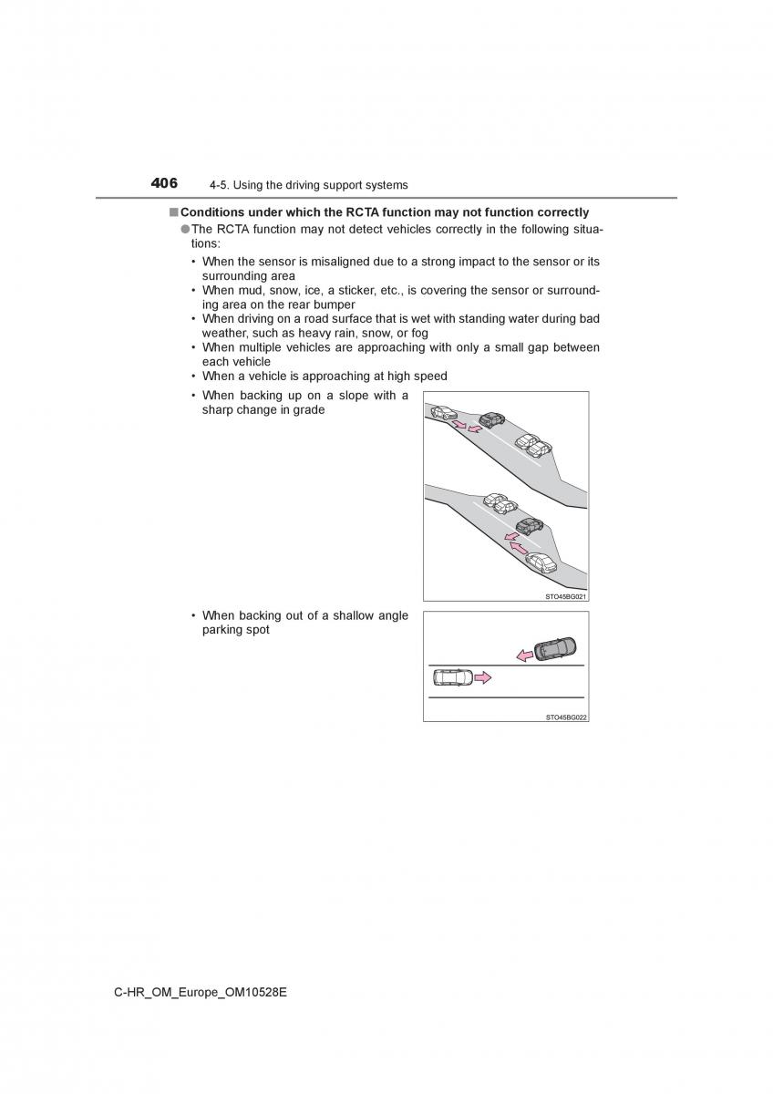 Toyota C HR owners manual / page 406