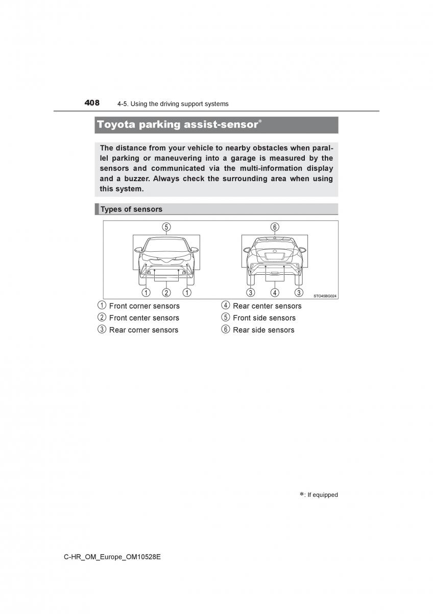 Toyota C HR owners manual / page 408