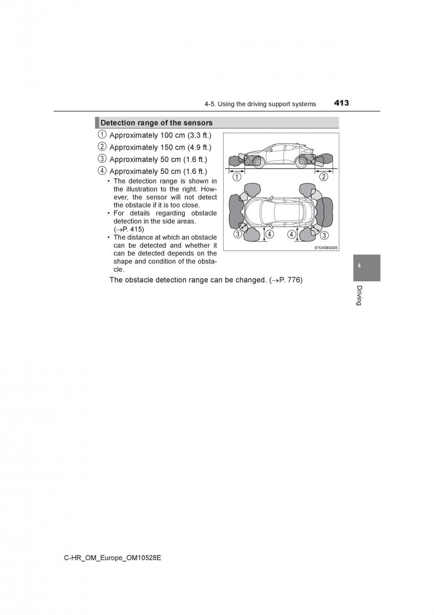 Toyota C HR owners manual / page 413