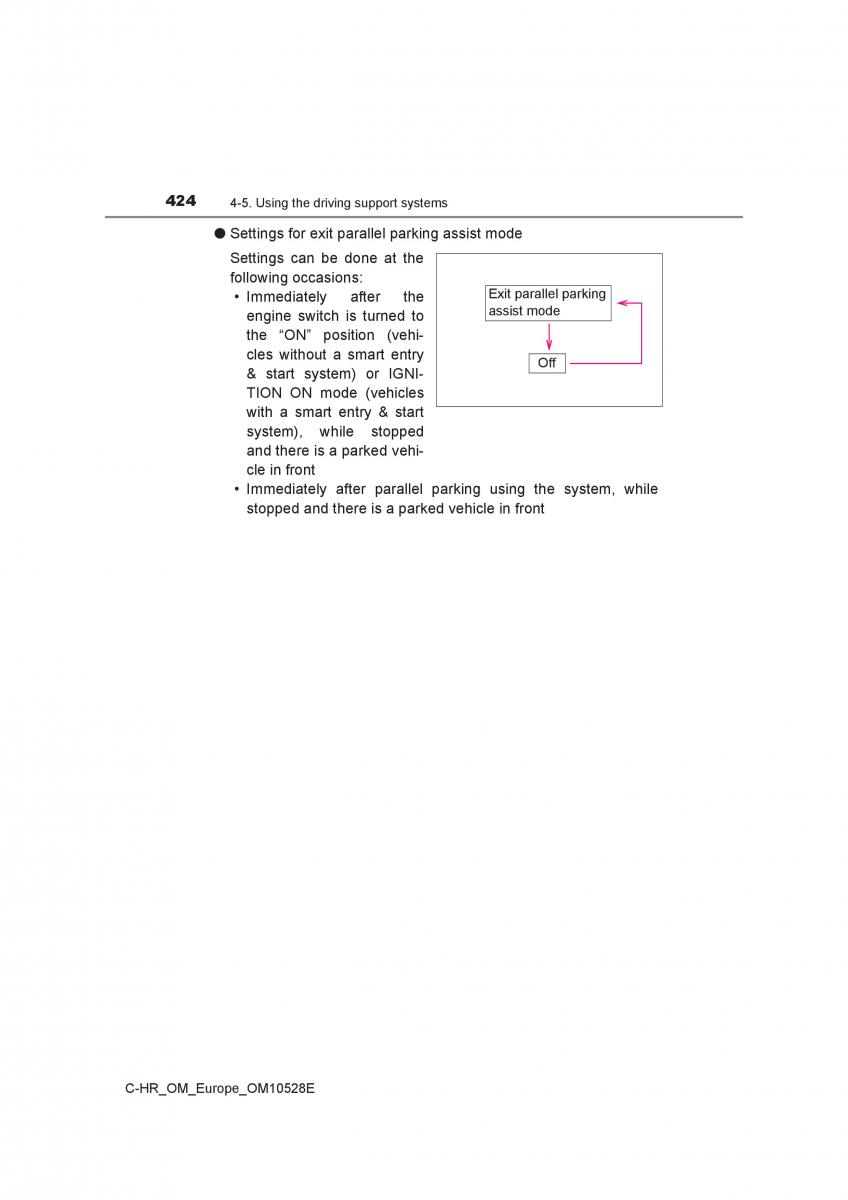 Toyota C HR owners manual / page 424