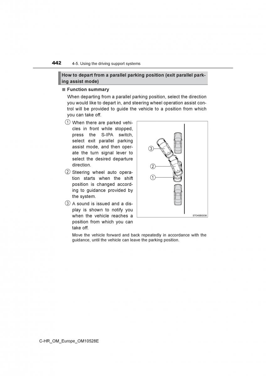 Toyota C HR owners manual / page 442