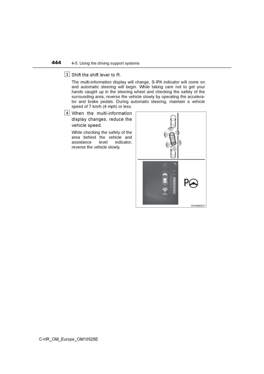 Toyota C HR owners manual / page 444