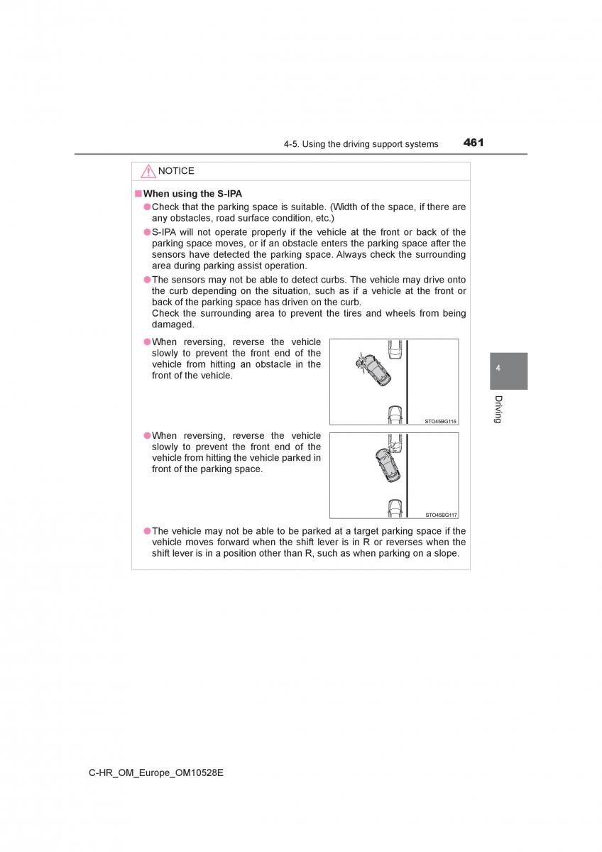 Toyota C HR owners manual / page 461