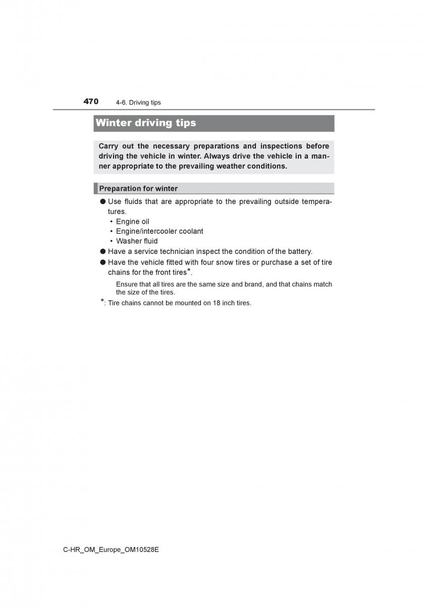 Toyota C HR owners manual / page 470