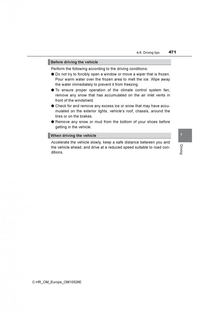 Toyota C HR owners manual / page 471