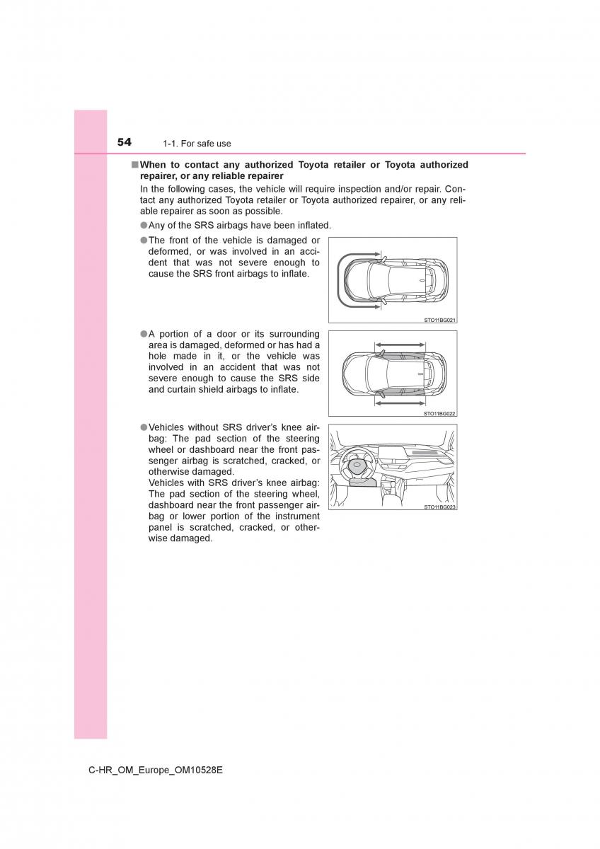 Toyota C HR owners manual / page 54