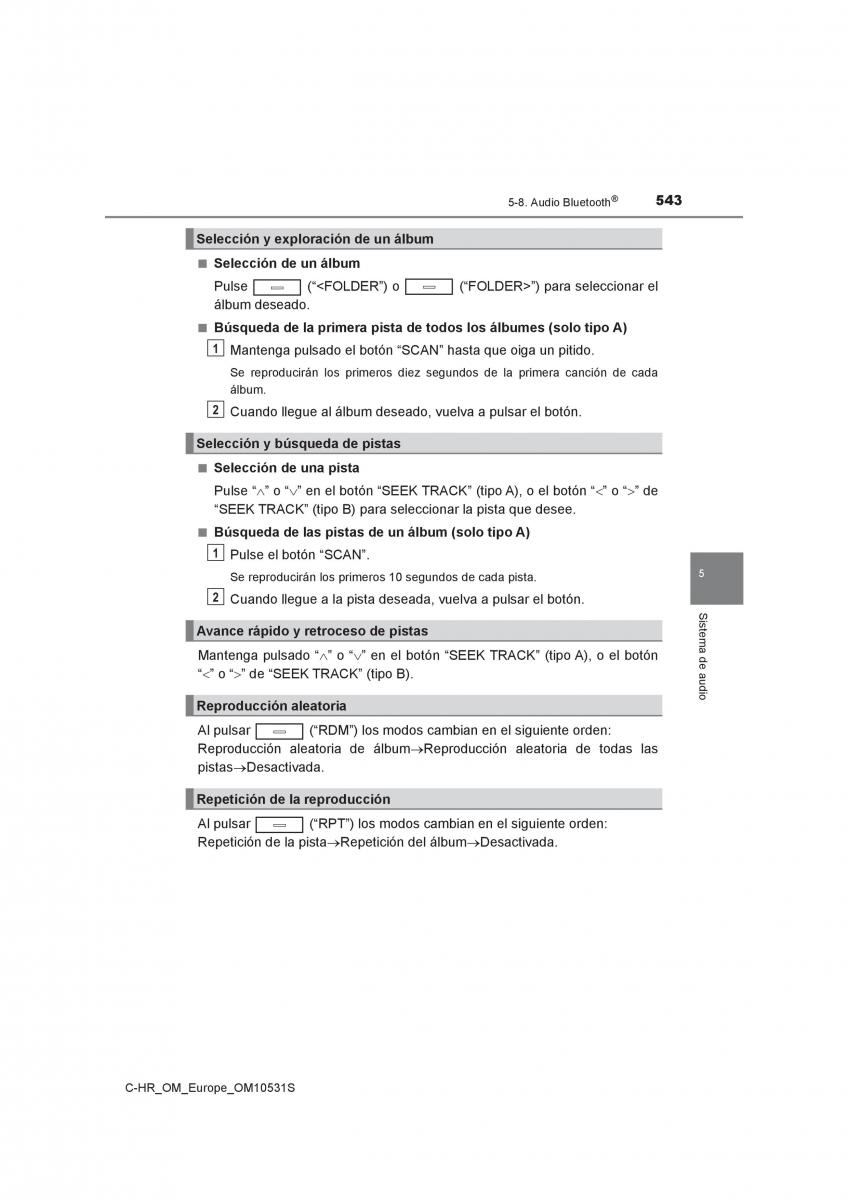 Toyota C HR manual del propietario / page 543