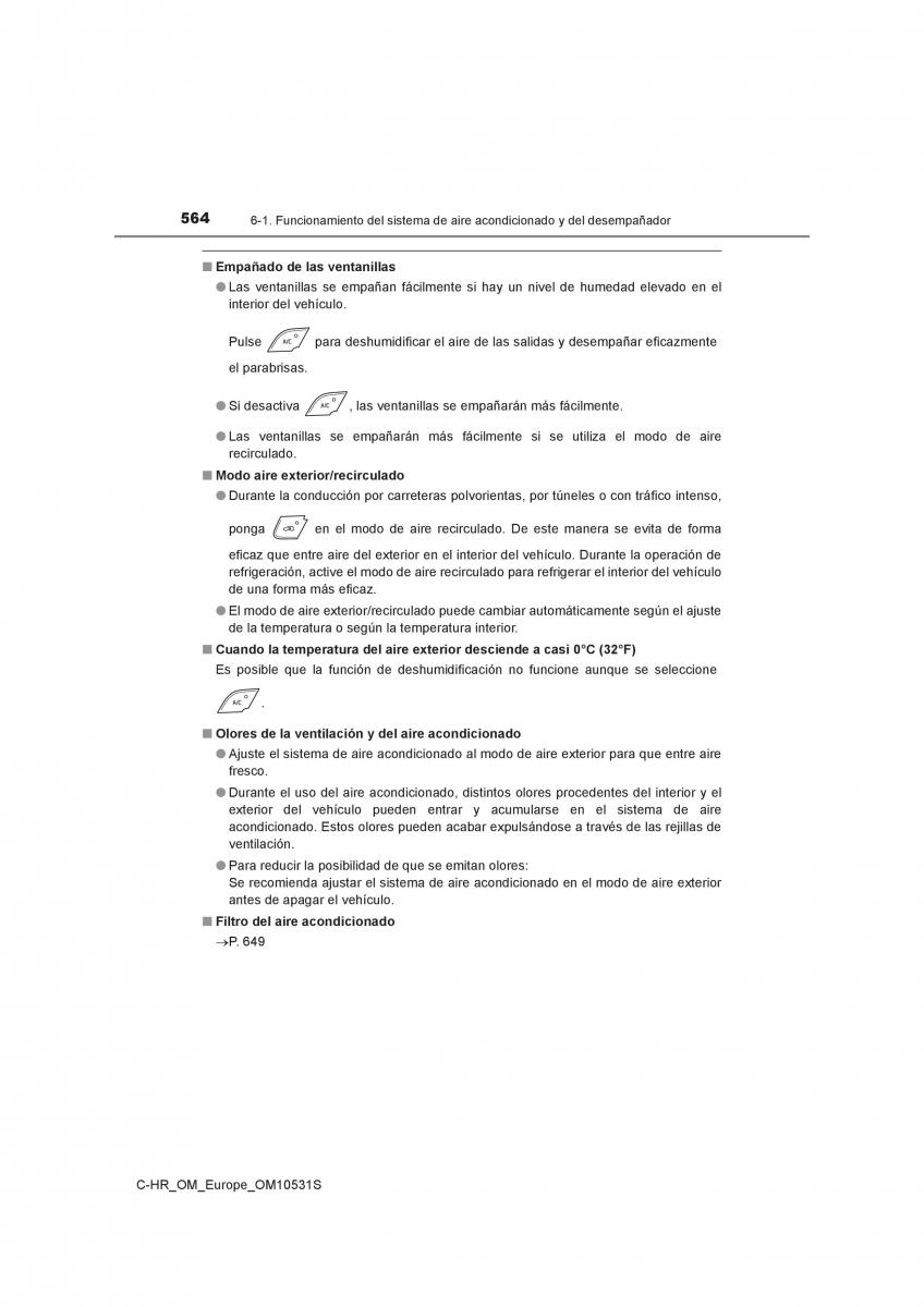 Toyota C HR manual del propietario / page 564