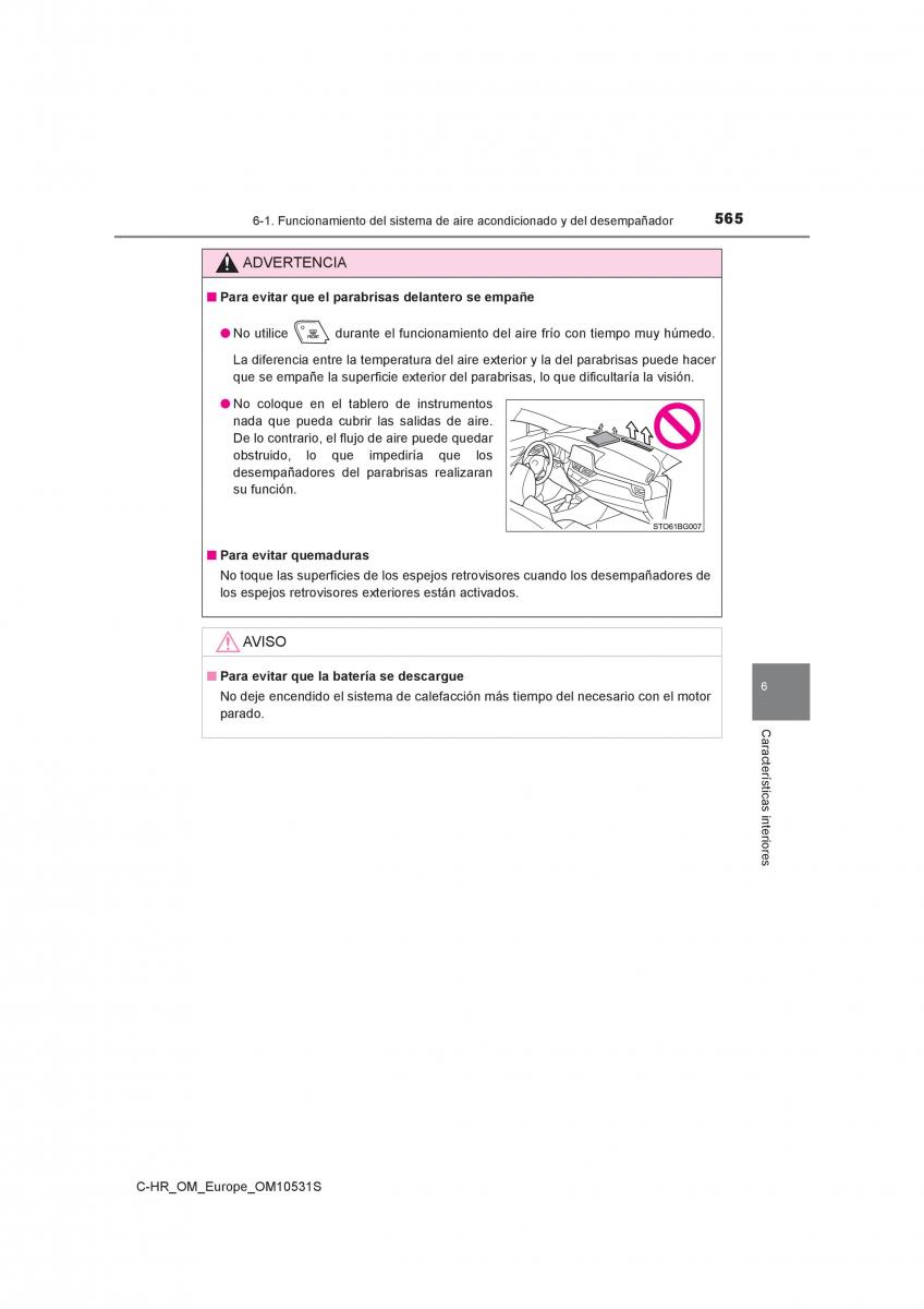 Toyota C HR manual del propietario / page 565