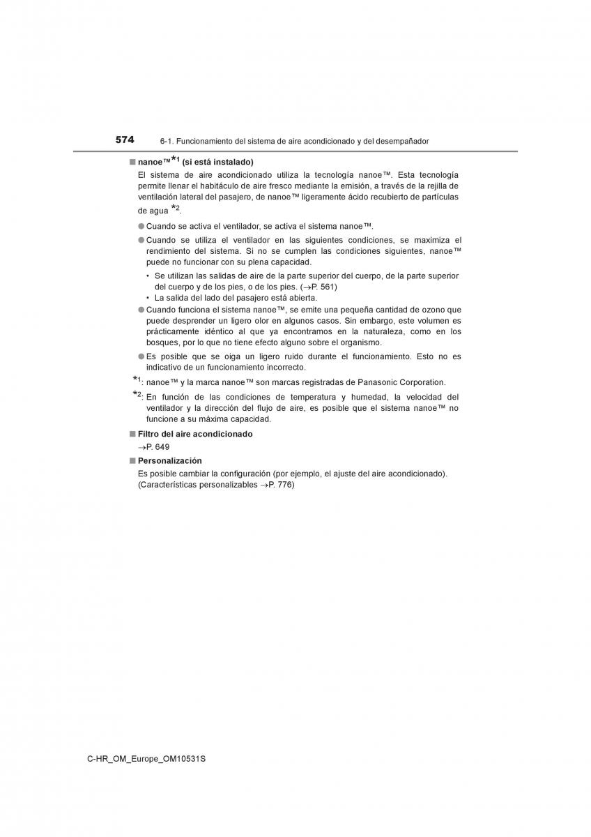 Toyota C HR manual del propietario / page 574