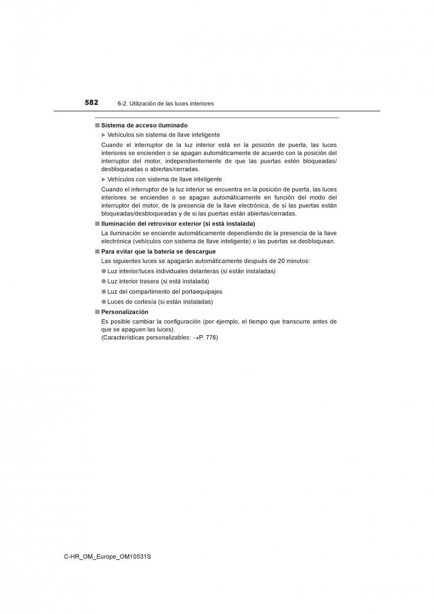 Toyota C HR manual del propietario / page 582