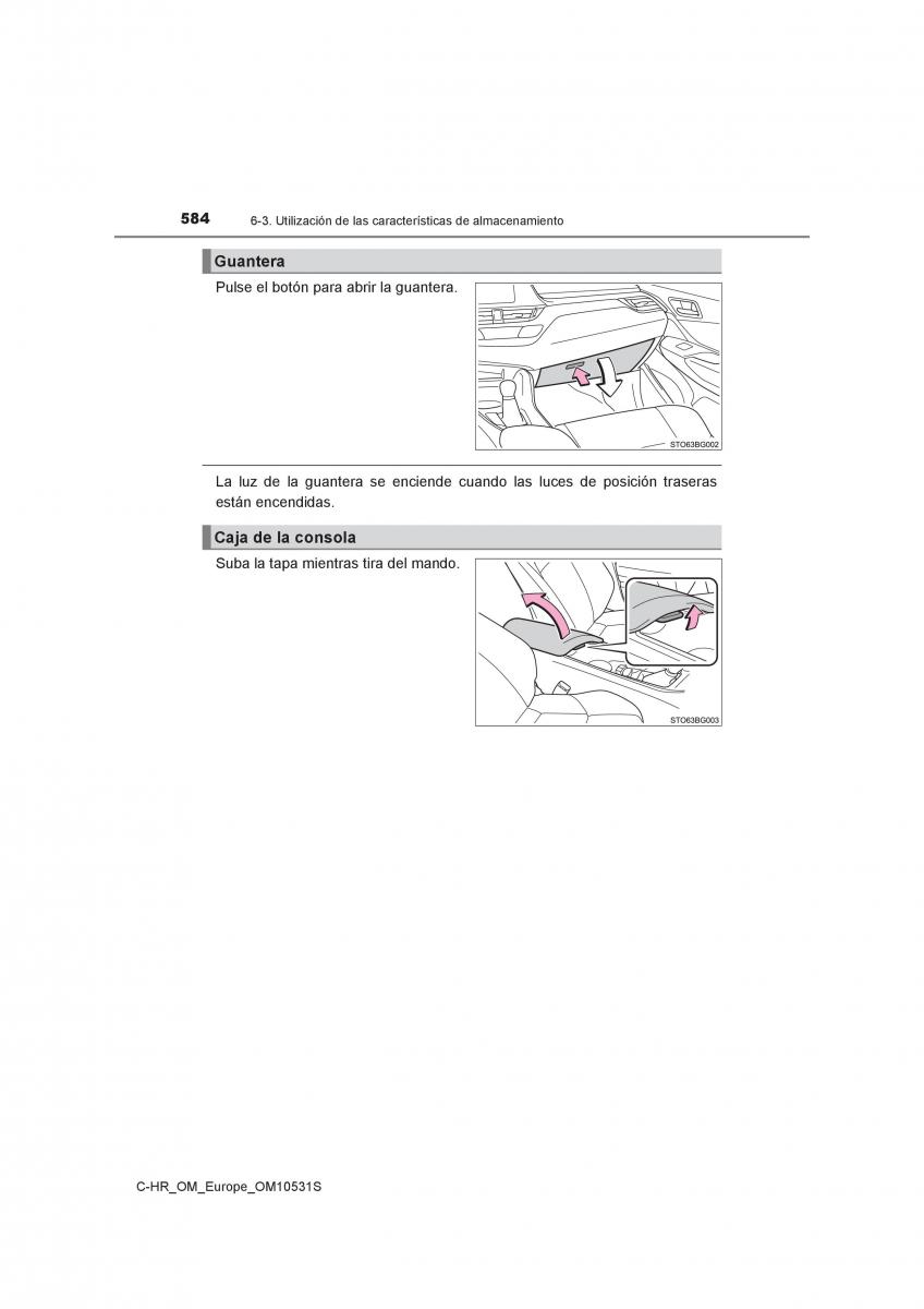 Toyota C HR manual del propietario / page 584