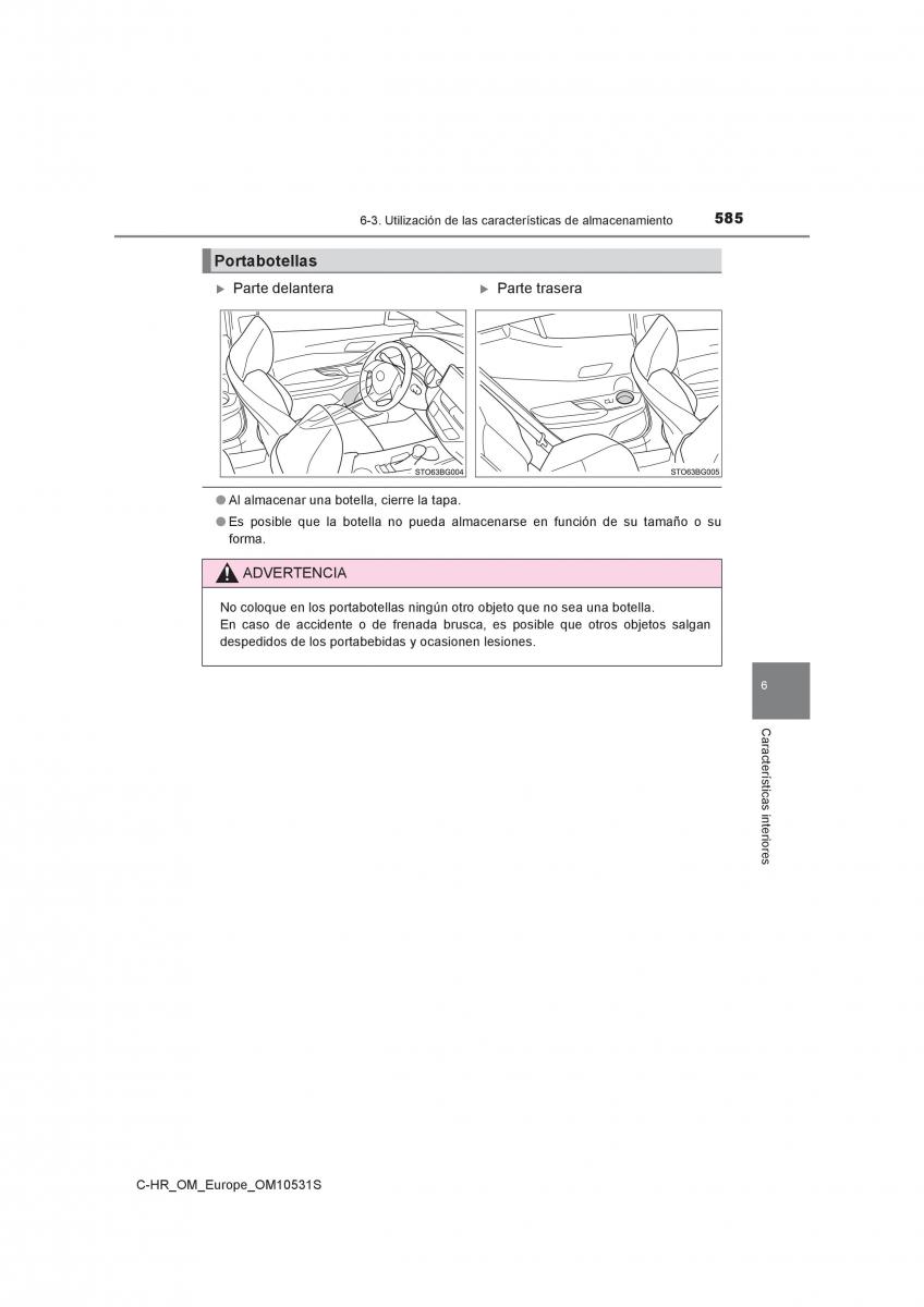 Toyota C HR manual del propietario / page 585