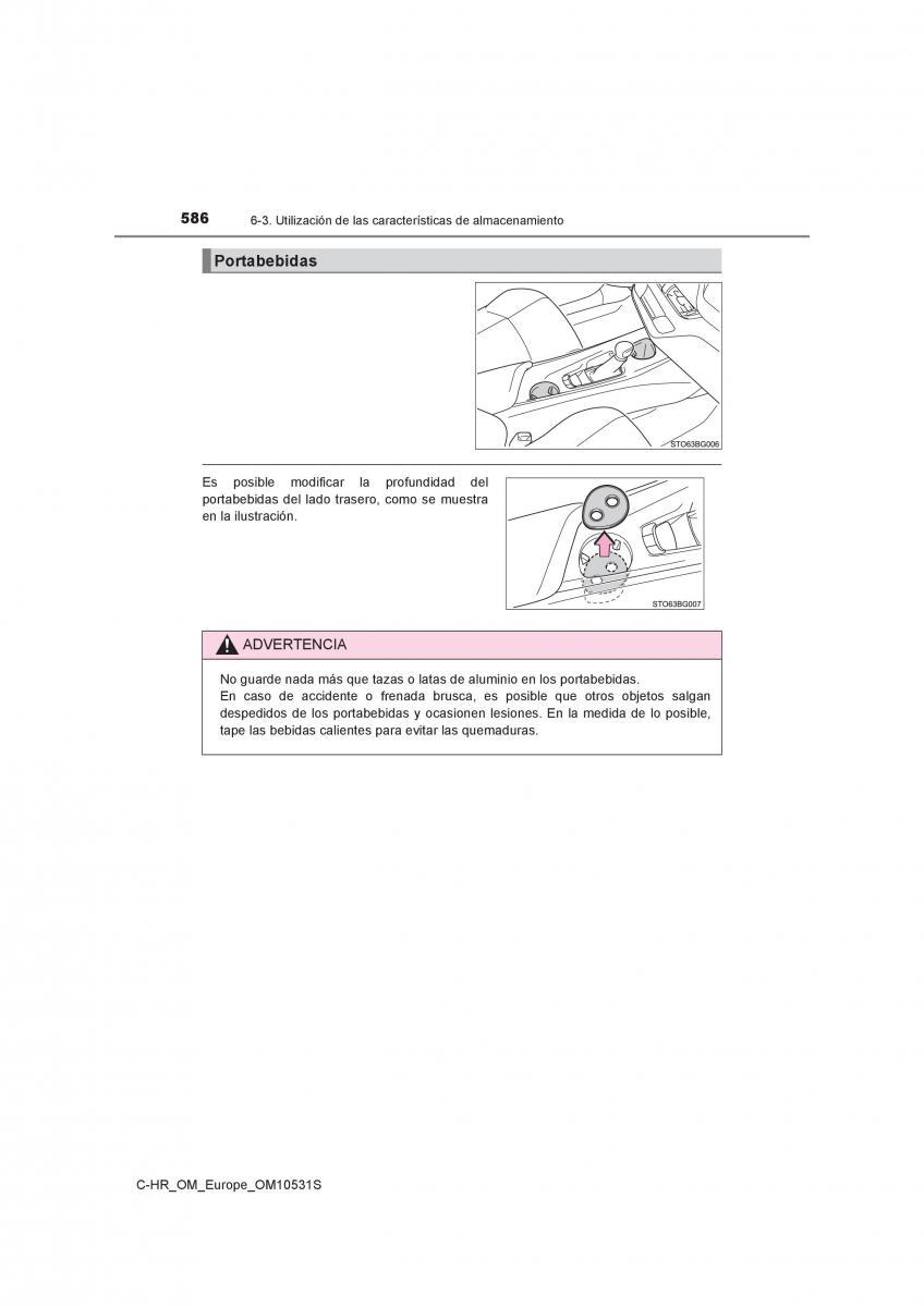 Toyota C HR manual del propietario / page 586