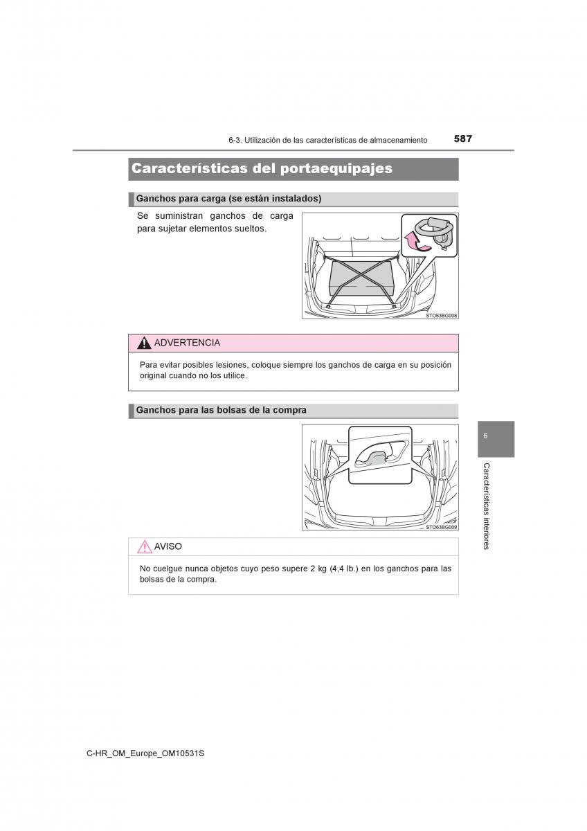 Toyota C HR manual del propietario / page 587