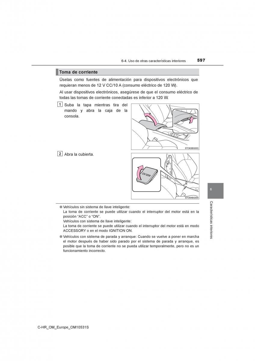 Toyota C HR manual del propietario / page 597