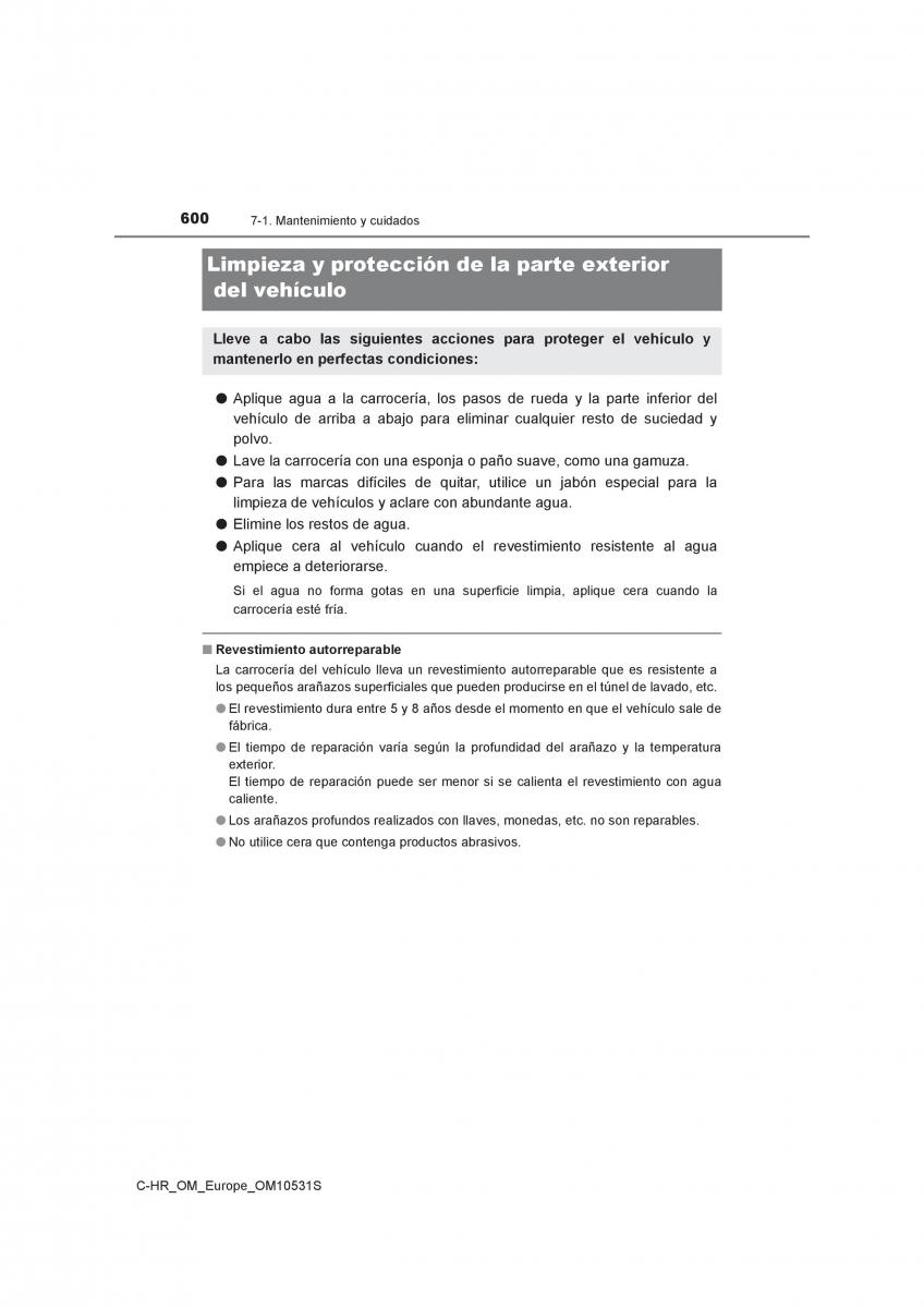 Toyota C HR manual del propietario / page 600