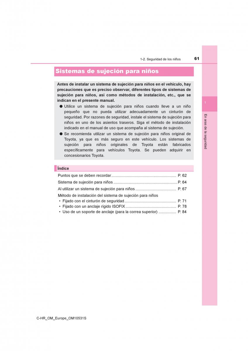 Toyota C HR manual del propietario / page 61