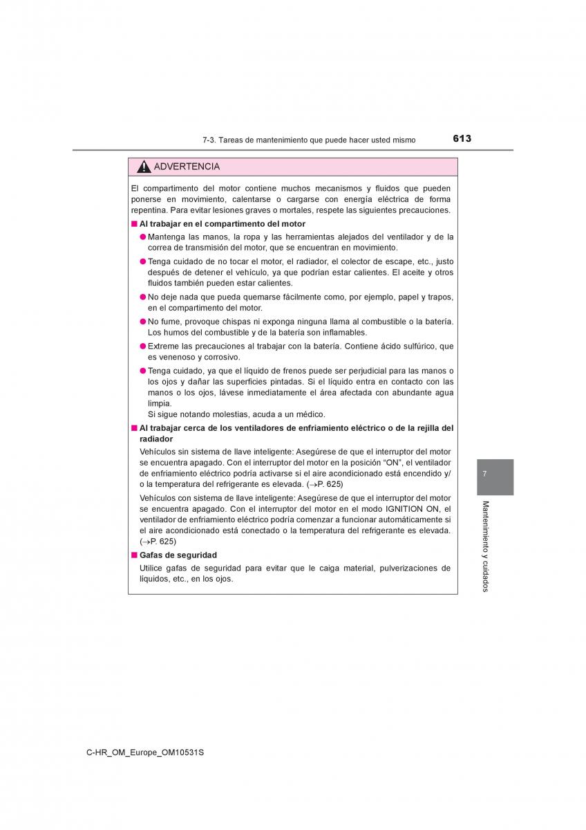 Toyota C HR manual del propietario / page 613