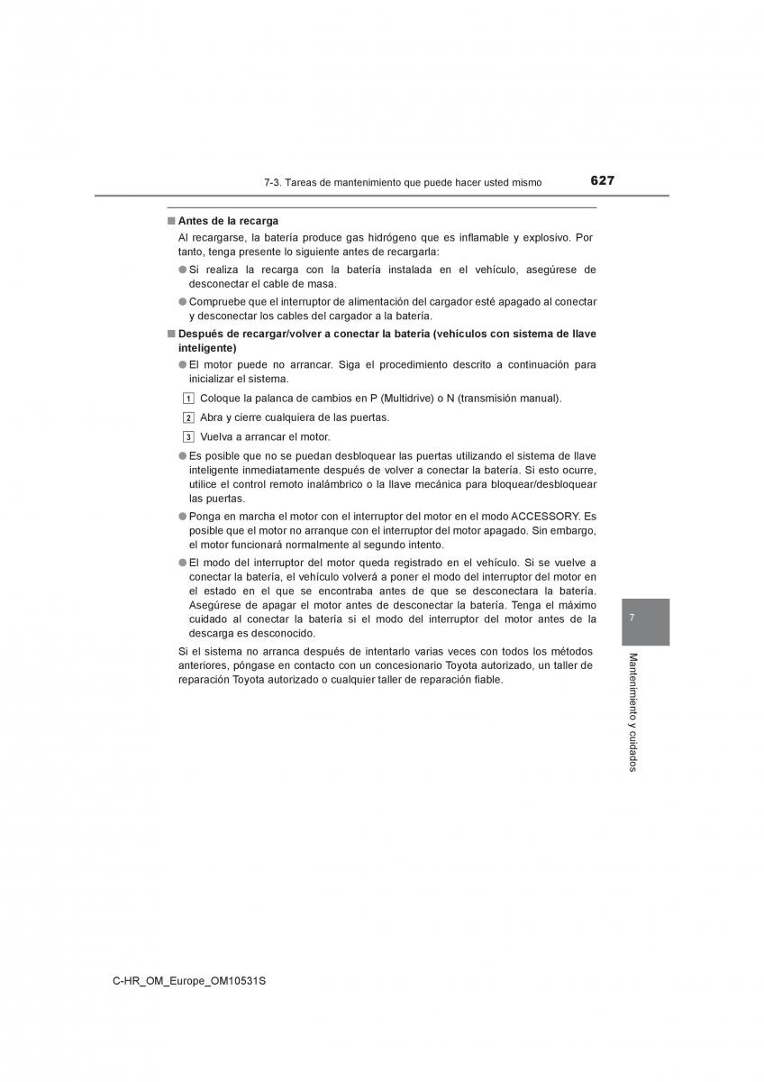 Toyota C HR manual del propietario / page 627