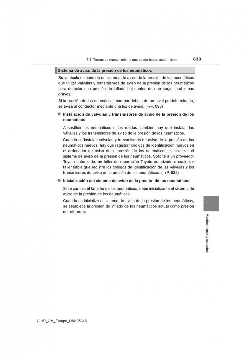 Toyota C HR manual del propietario / page 633