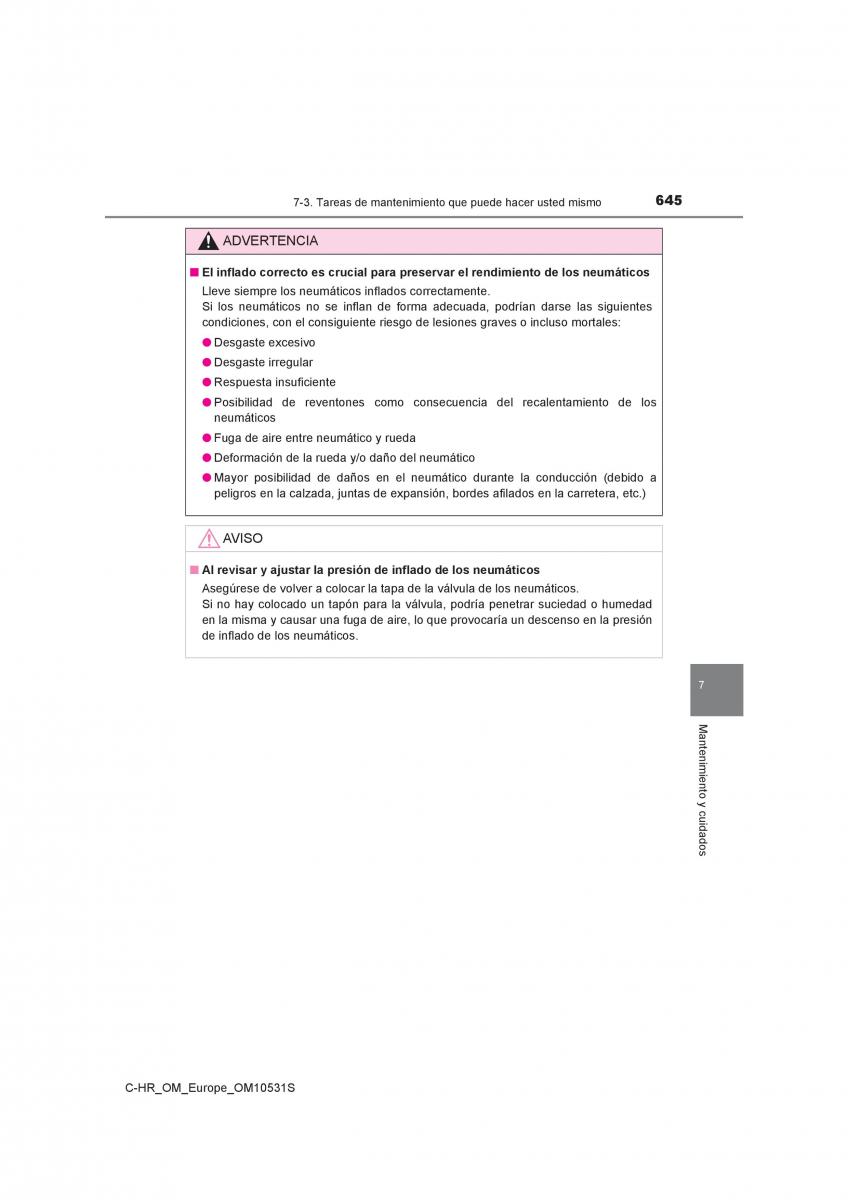 Toyota C HR manual del propietario / page 645