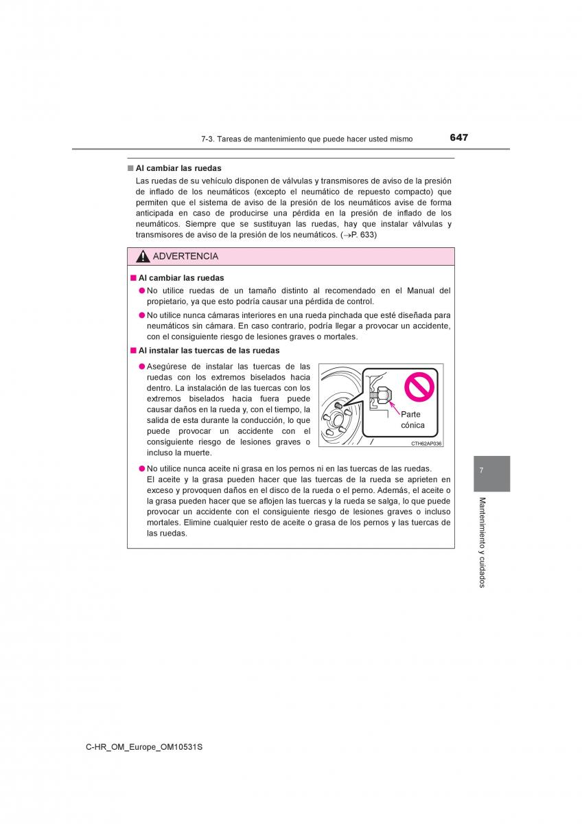 Toyota C HR manual del propietario / page 647