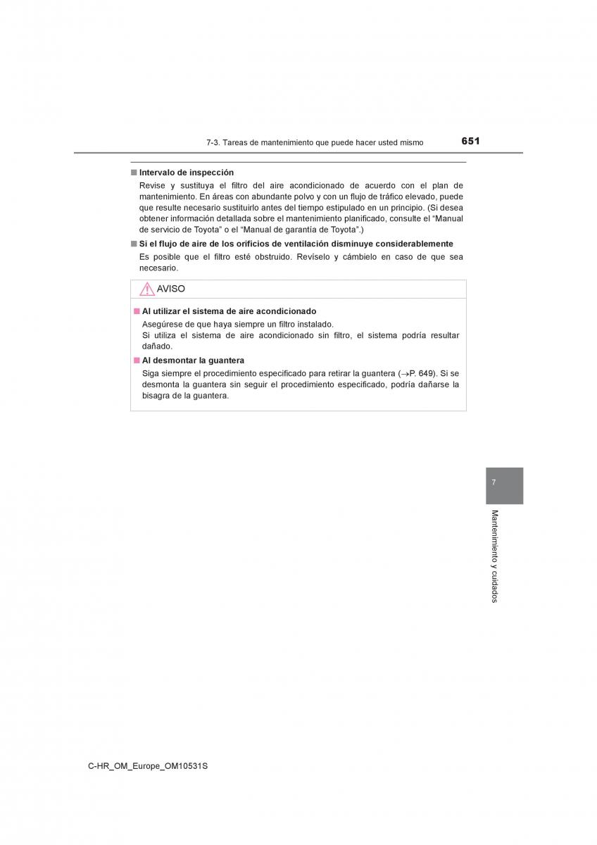 Toyota C HR manual del propietario / page 651