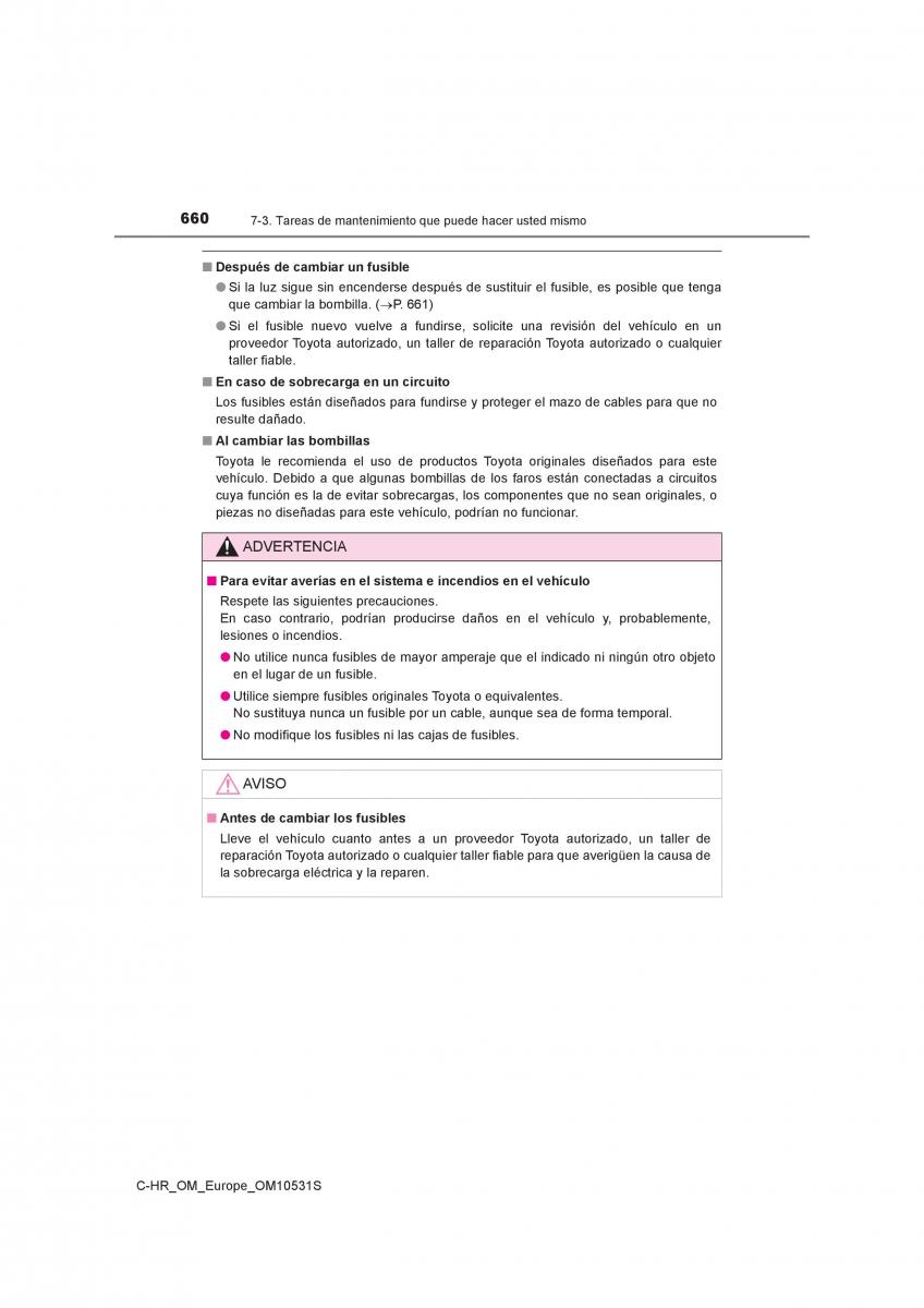 Toyota C HR manual del propietario / page 660