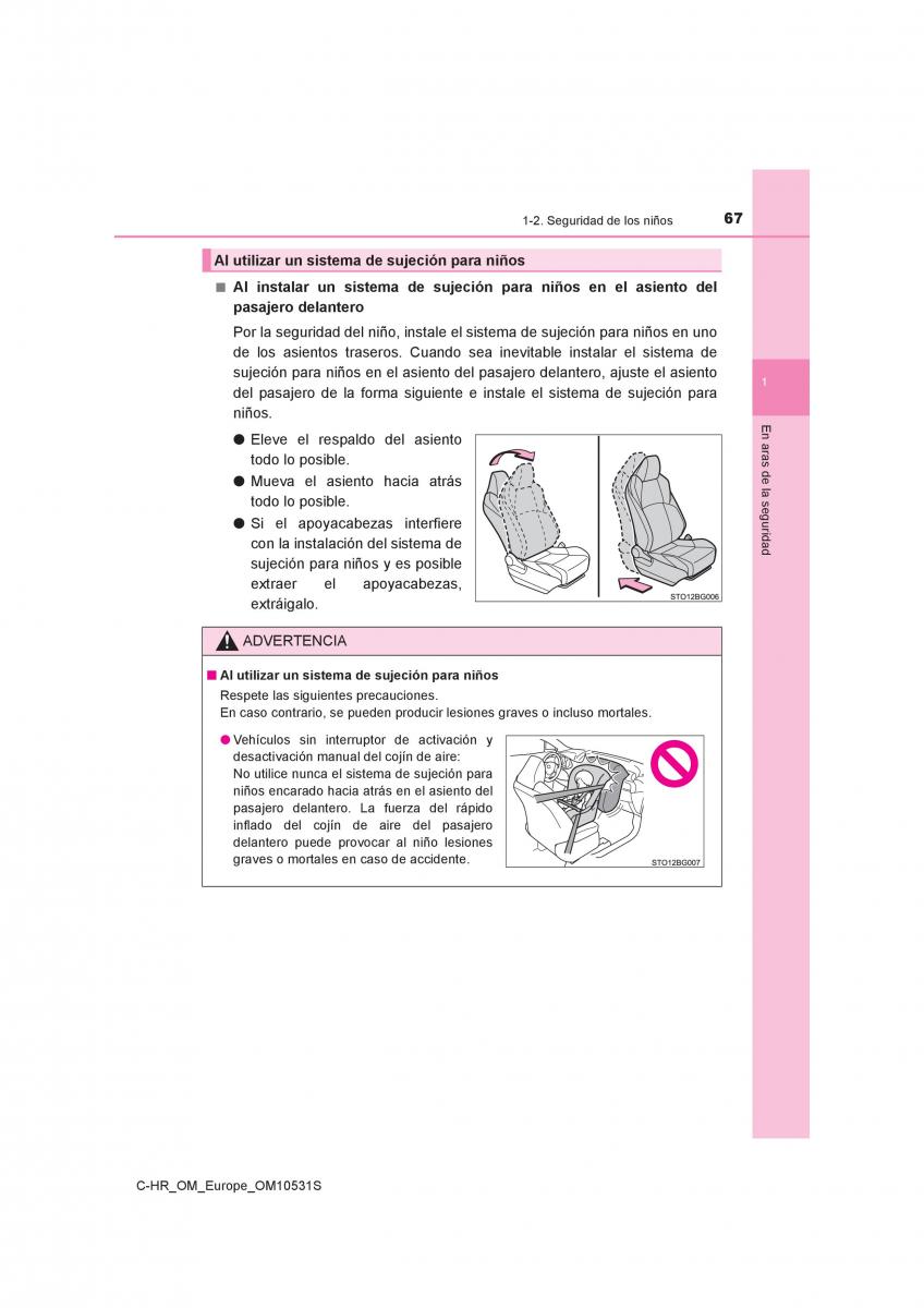 Toyota C HR manual del propietario / page 67