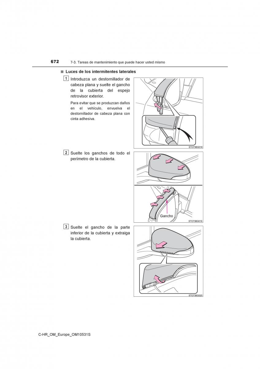 Toyota C HR manual del propietario / page 672