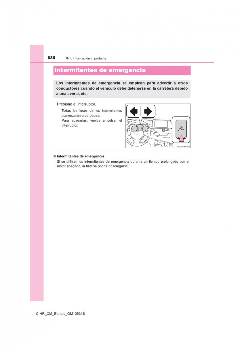 Toyota C HR manual del propietario / page 680