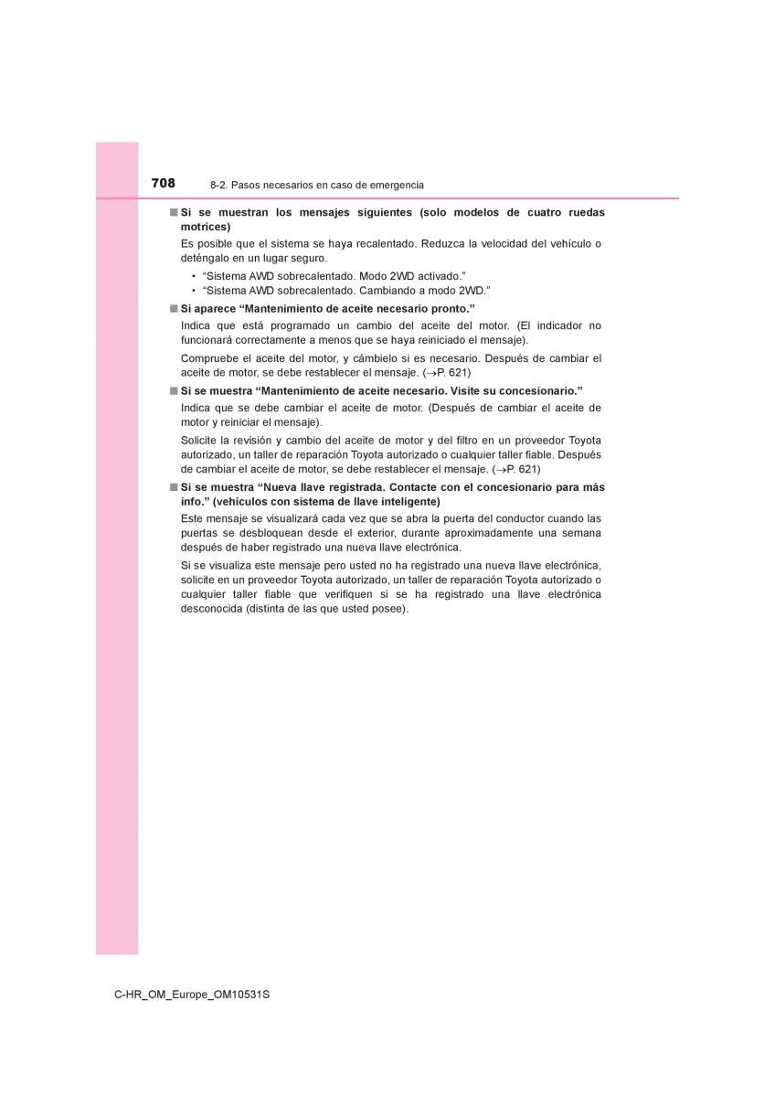 Toyota C HR manual del propietario / page 708