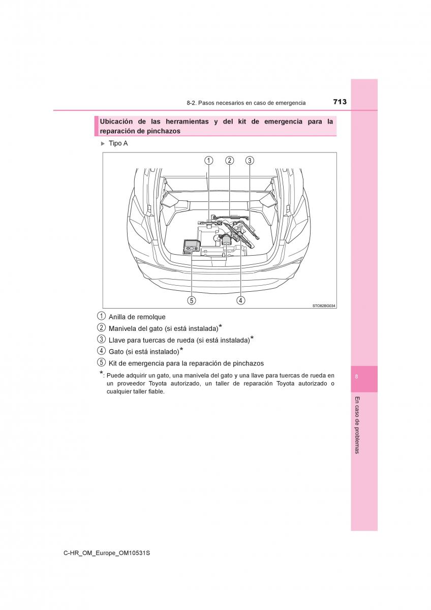 Toyota C HR manual del propietario / page 713