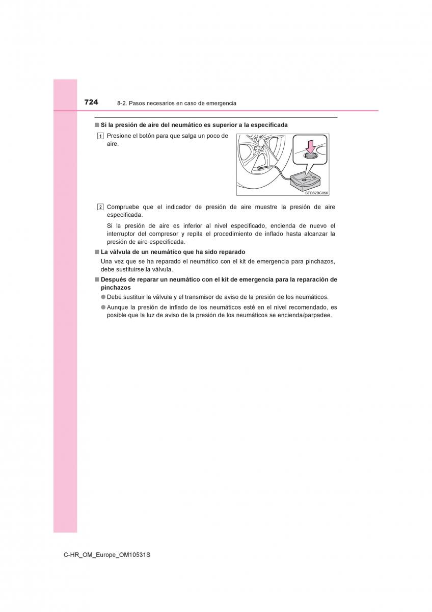 Toyota C HR manual del propietario / page 724