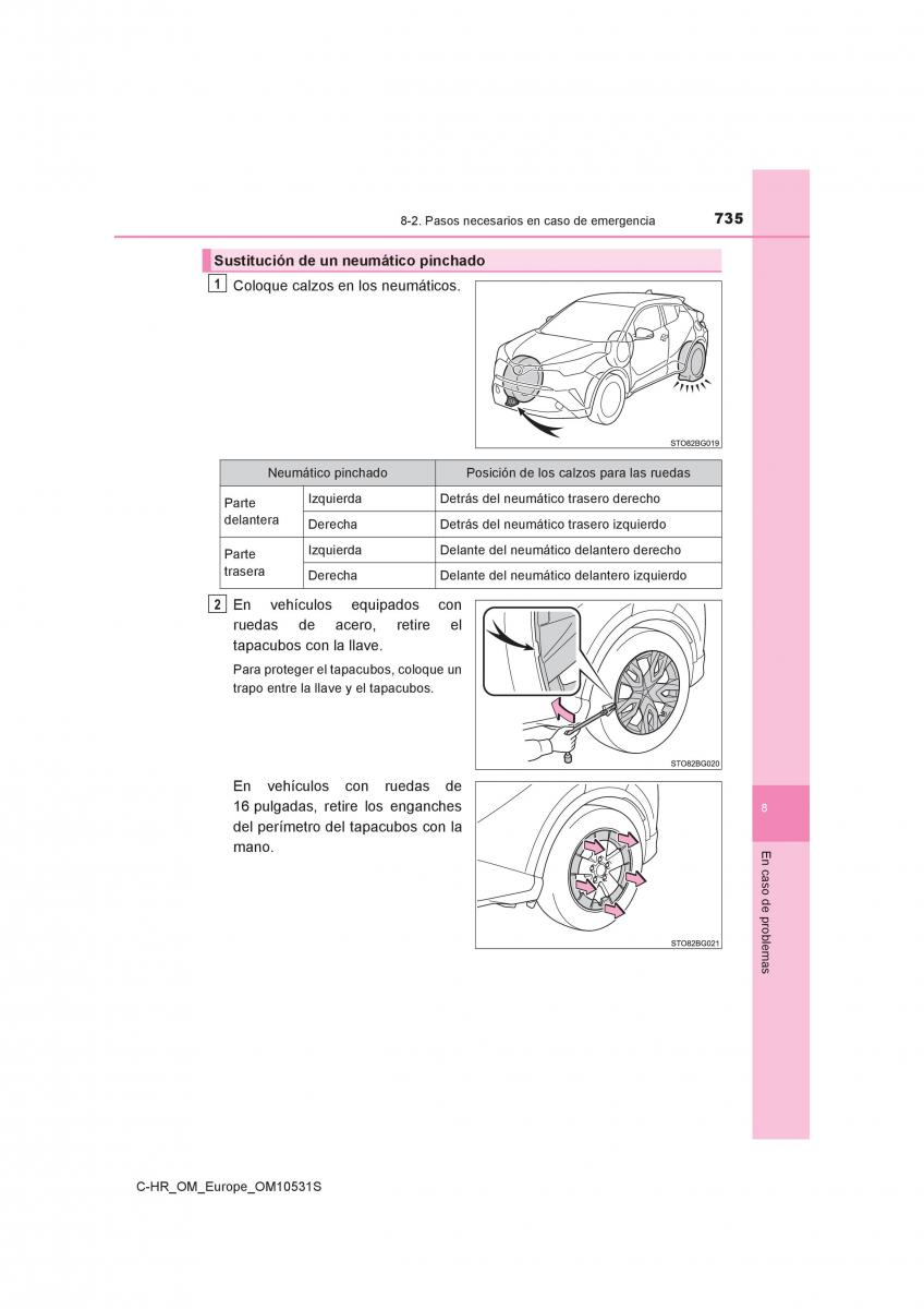 Toyota C HR manual del propietario / page 735