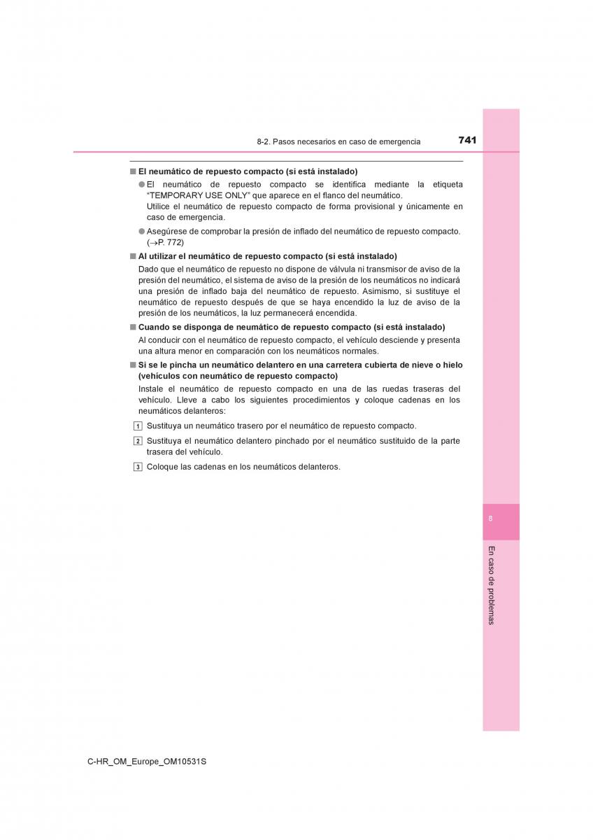 Toyota C HR manual del propietario / page 741