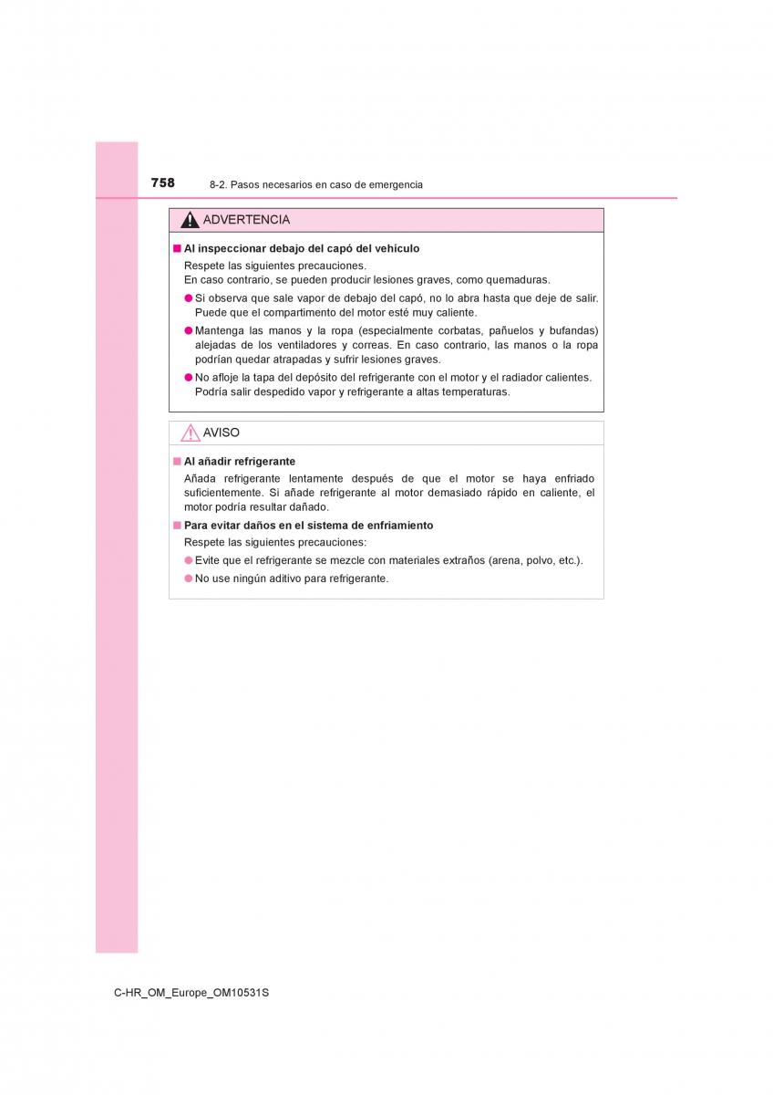 Toyota C HR manual del propietario / page 758